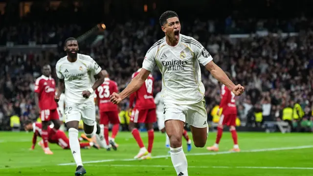 Jude Bellingham of Real Madrid celebrates