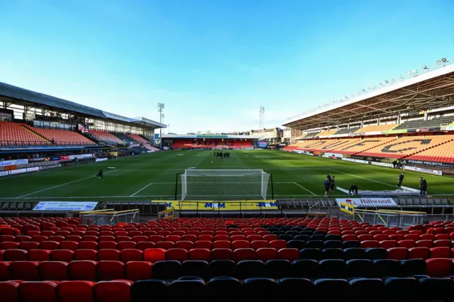 Blue skies over Tannadice
