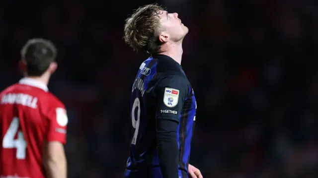 Tommy Conway looks to the sky
