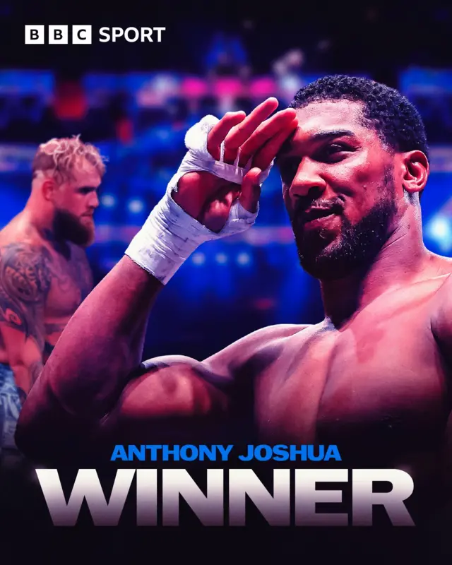 Anthoy Joshua winner graphic
