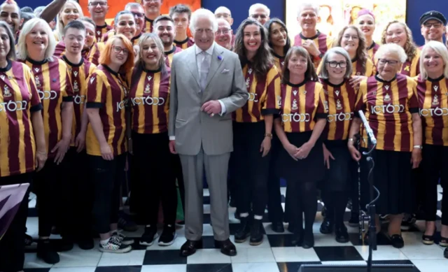 King Charles and choir