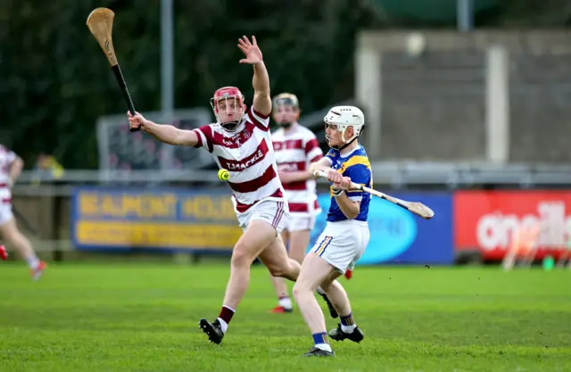 Slaughtneil’s Mark McGuigan and Brian Keary of Loughrea