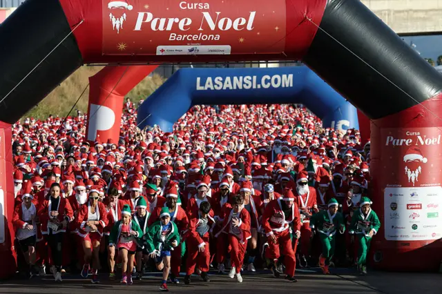 Barcelona santa dash