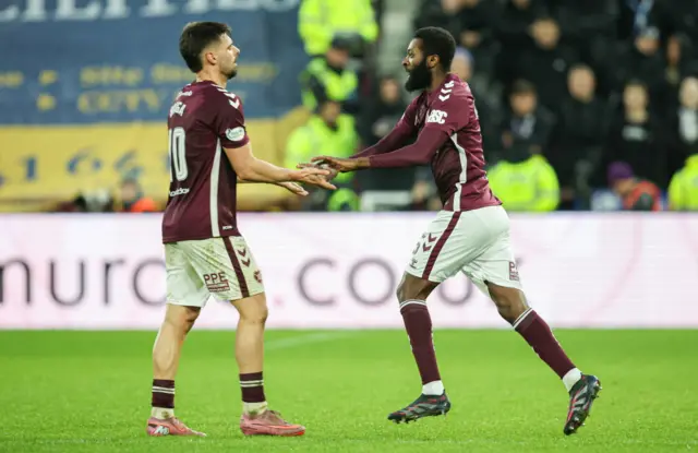 Hearts 2-0 Rangers