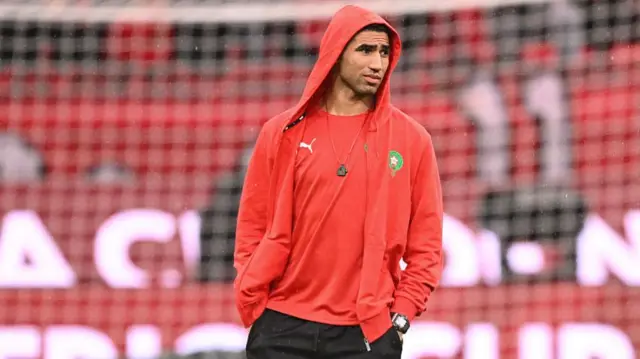 Achraf Hakimi with Morocco at the AFCON 2025