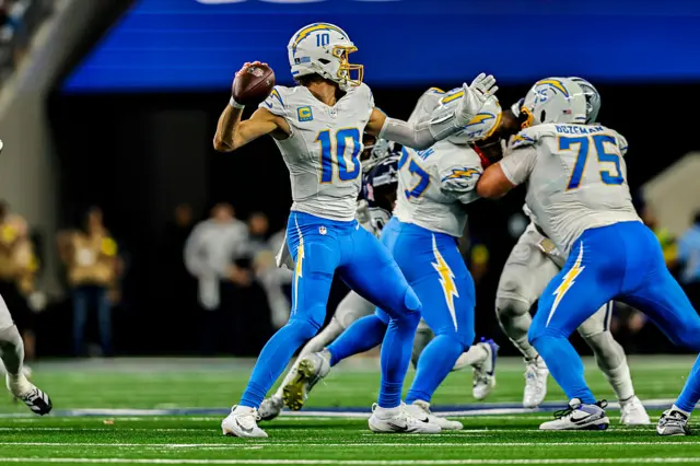 Justin Herbert in action for the Chargers