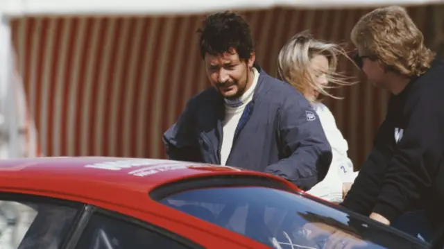 Rea at Snetterton Motor Racing Circuit, near Thetford, Norfolk (picture undated)