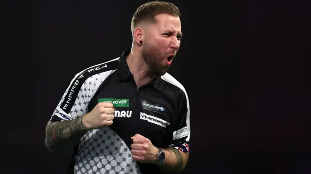 Danny Noppert celebrates