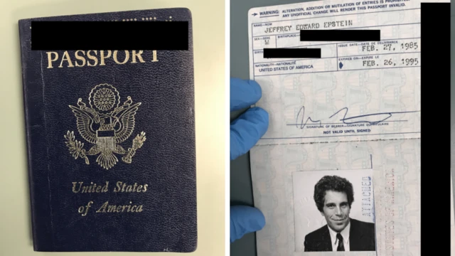 Passport of Jeffrey Epstein