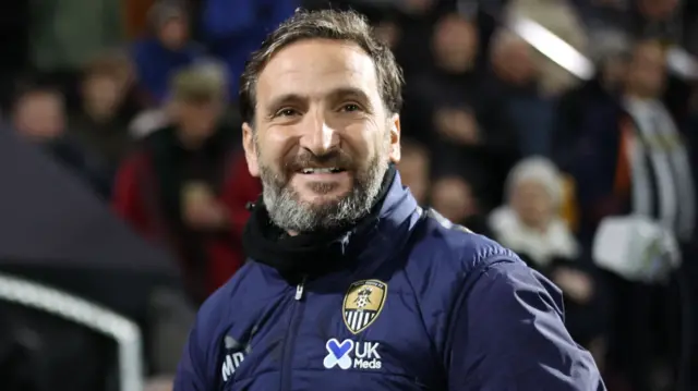 Notts County head coach Martin Paterson