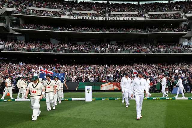 Steve Smith of Australia and Ben Stokes of England lead their sides