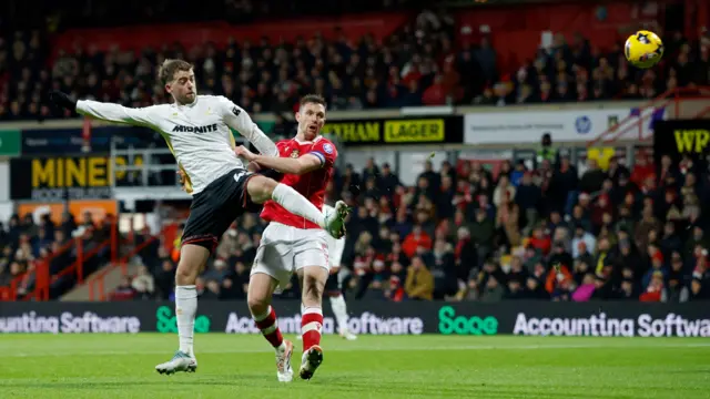 Patrick Bamford volleys Sheffield United into the lead