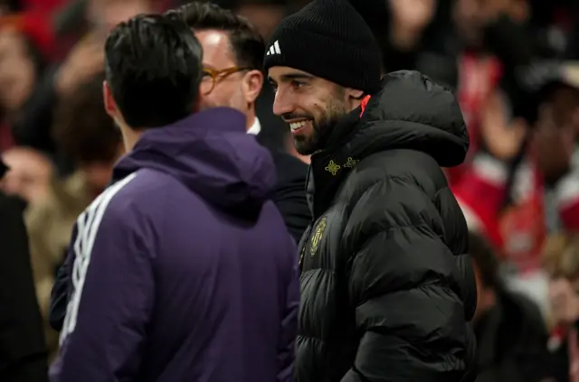 Manchester United's Bruno Fernandes before the Premier League match at Old Trafford, Manchester.
