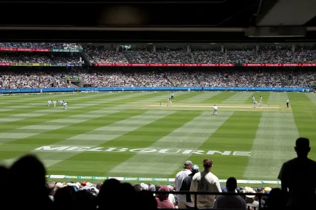 General view of Melbourne Cricket Ground during the first day