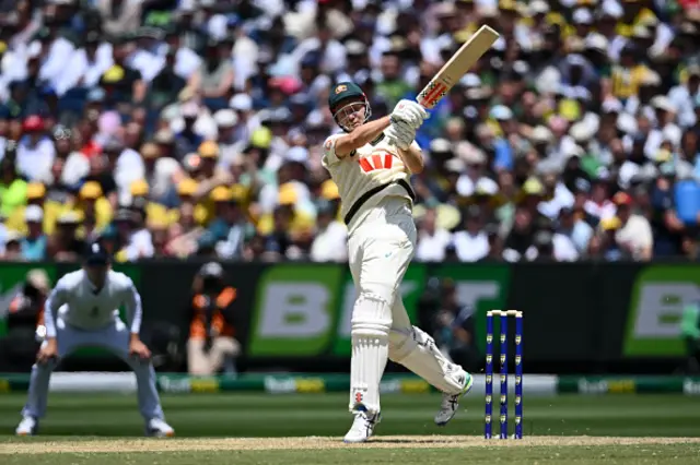 Cameron Green of Australia bats
