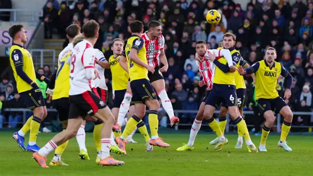 Taylor Harwood-Bellis heads Southampton level against Oxford