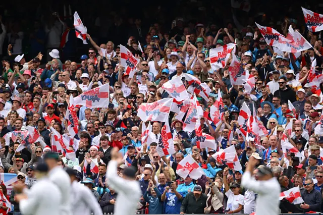 'Barmy Army' fans show their support
