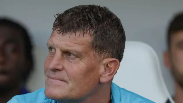 Craig Short looking on from the touchline.