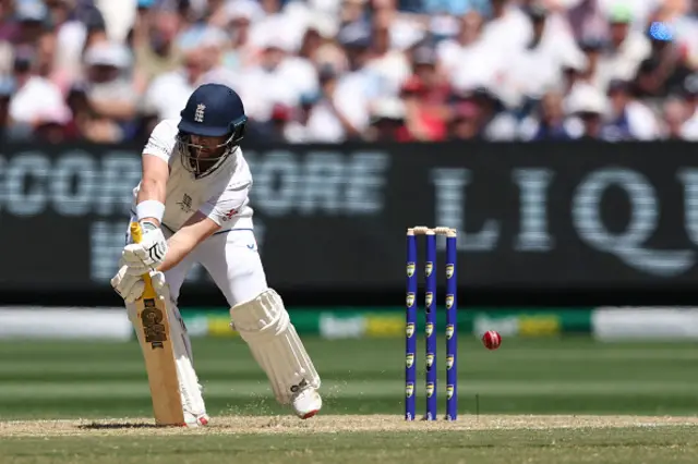 England's Ben Duckett bats