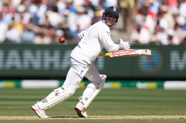 England's Harry Brook bats