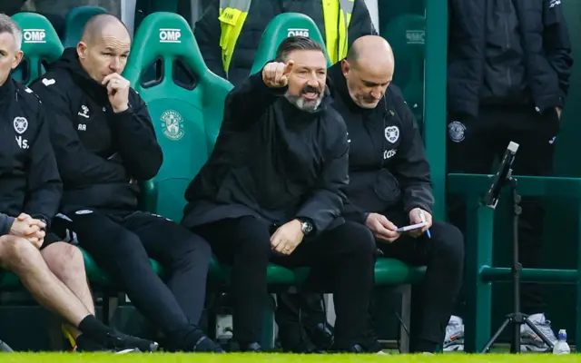 Hearts head coach Derek McInnes