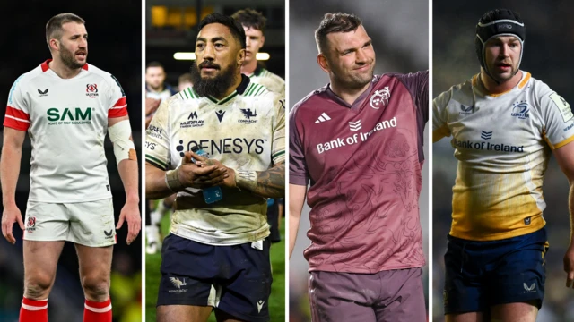 Stuart McCloskey, Bundee Aki, Tadhg Beirne, Caelan Doris