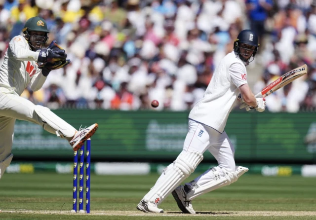 England's Zak Crawley in action