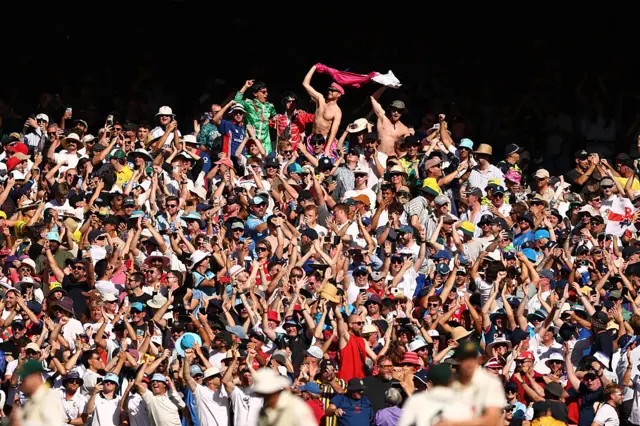 England fans at MCG