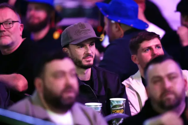 James Maddison at the World Darts Championship
