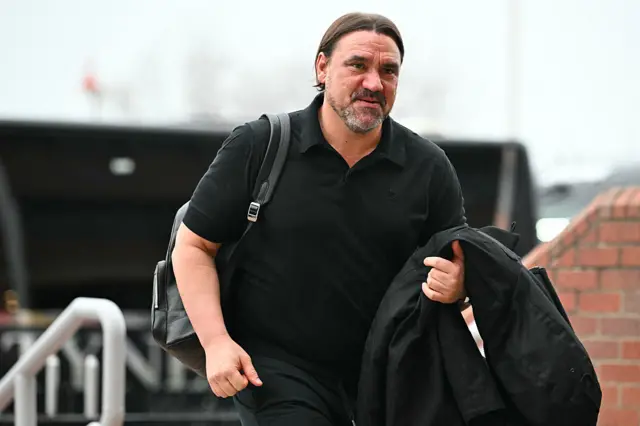 Leeds United's German head coach Daniel Farke arrives