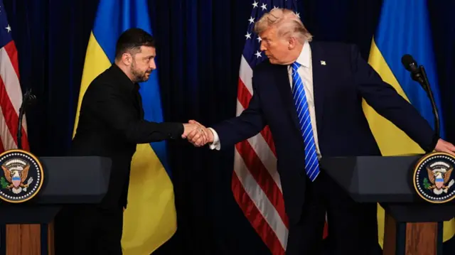 Trump and Zelensky