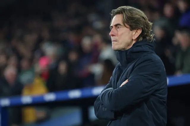 Tottenham Hotspur manager Thomas Frank during the Premier League match between Crystal Palace and Tottenham Hotspur at Selhurst Park on December 28, 2025 in London, England. (