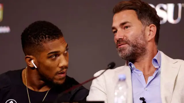 Eddie Hearn and Anthony Joshua