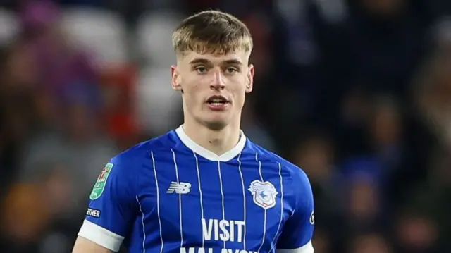 Dylan Lawlor in action for Cardiff