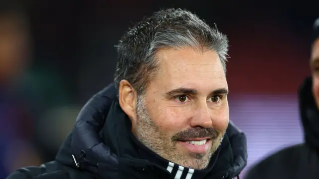 Leicester boss Marti Ciftuentes smiling