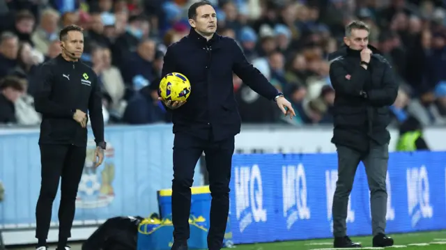 Coventry boss Frank Lampard holds the matchball