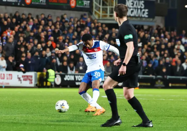 Jayden Meghoma scores from distance