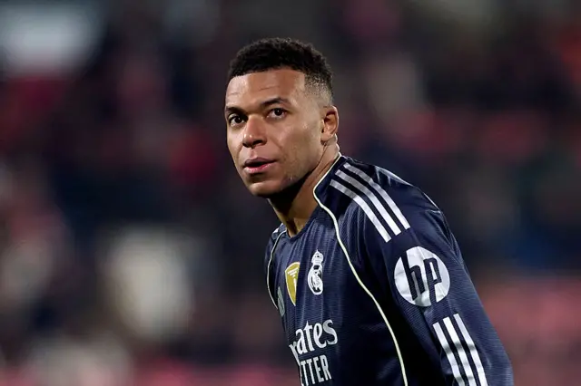 Real Madrid striker Kylian Mbappe