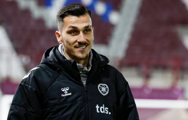 Hearts winger Alexandros Kyziridis