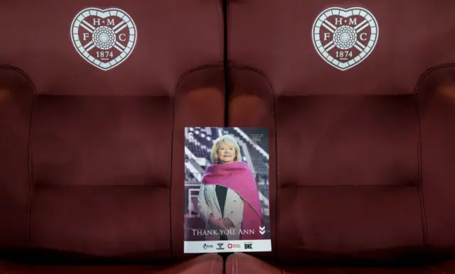 Ann Budge is featured on the front page of tonight's match programme