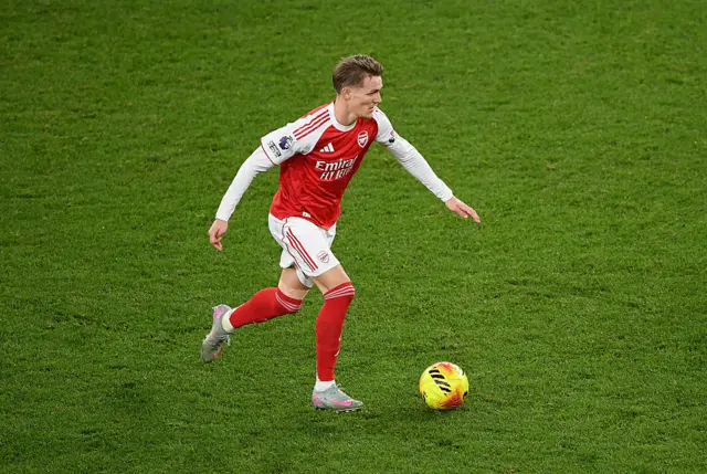 Martin Odegaard on the ball