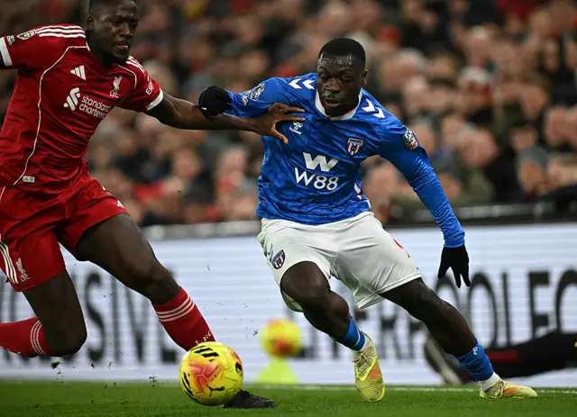 Brian Brobbey on the ball