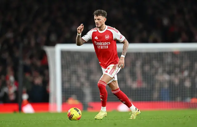 Ben White on the ball