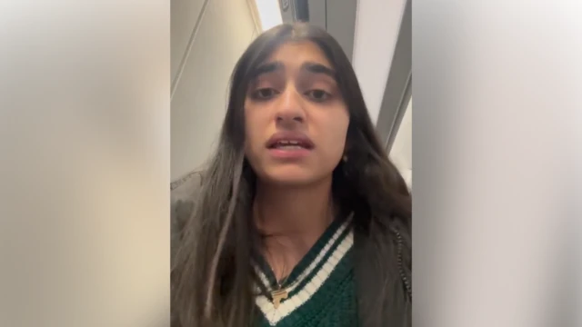 Dina Motashaw sits on the Eurostar train