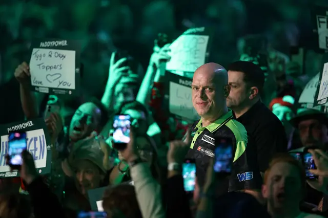 Michael van Gerwen smiling