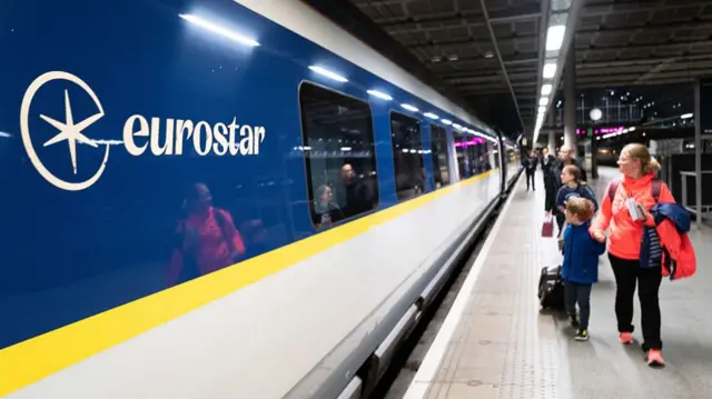 A Eurostar train
