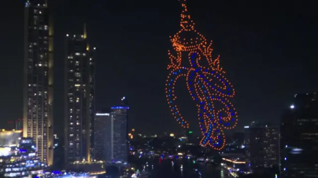 Drone display in Bangkok