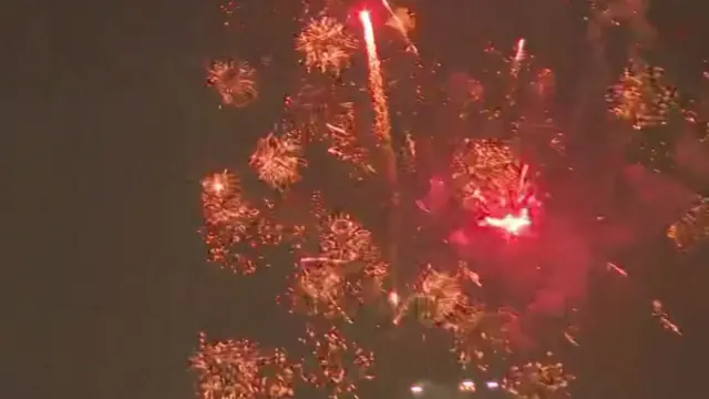 Fireworks over Karachi, Pakistan