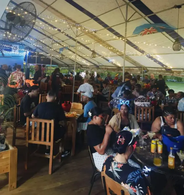 People in Suva Bowling Club