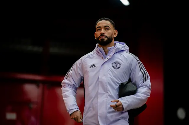Matheus Cunha arrives at Old Trafford